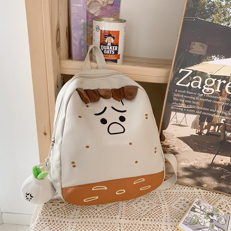 Verspielter Rucksack im Cartoon-Thema