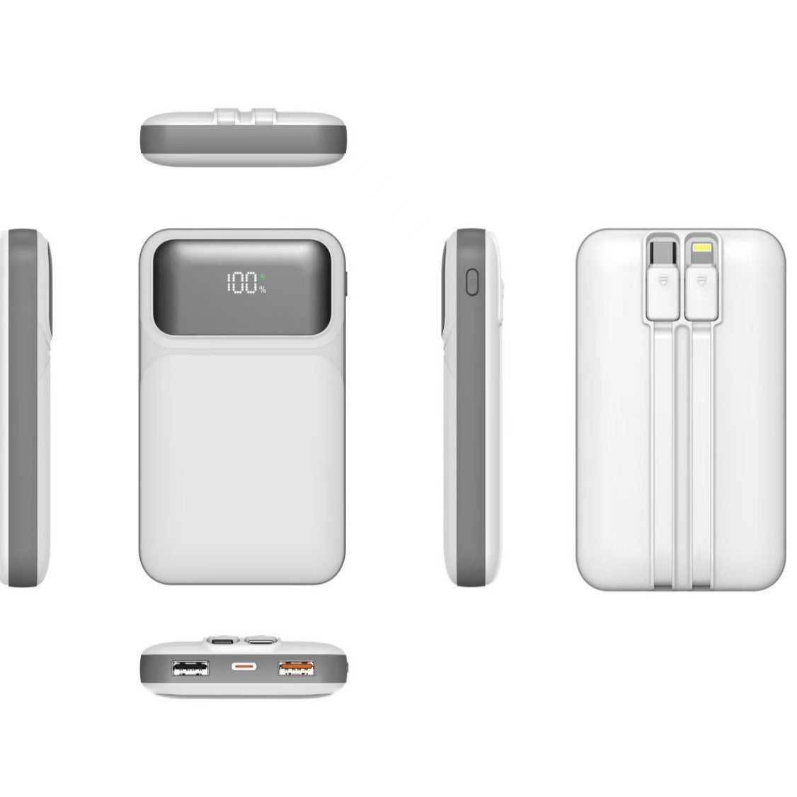 Powerbank mit Intelligenter Schnellladefunktion und Digitaler Anzeige Brehn