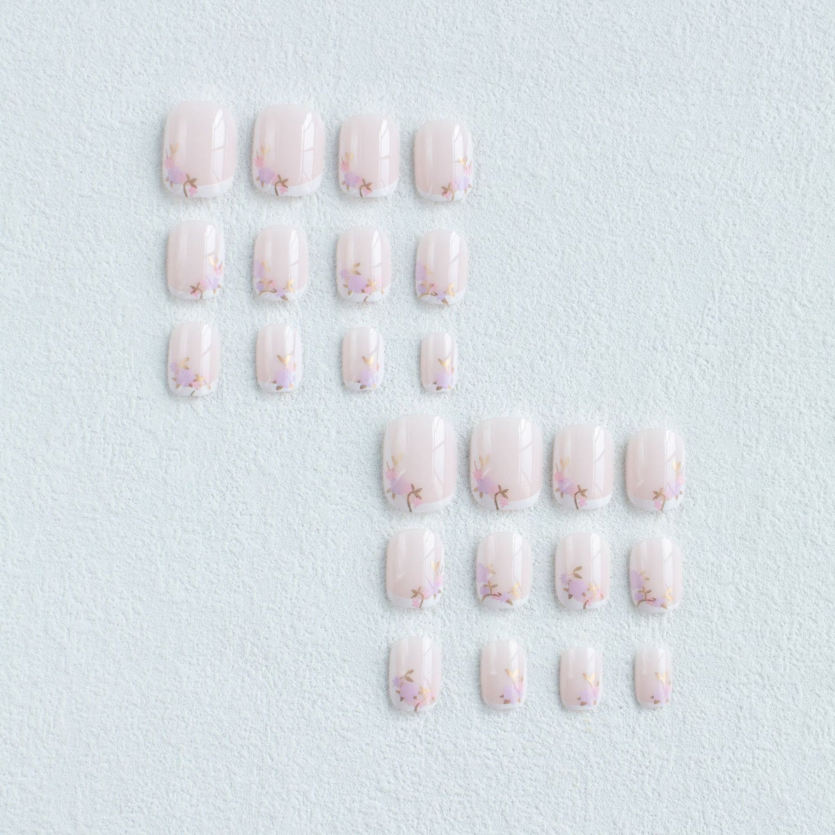 Blumeninspiriertes Nagelkunst-Set
