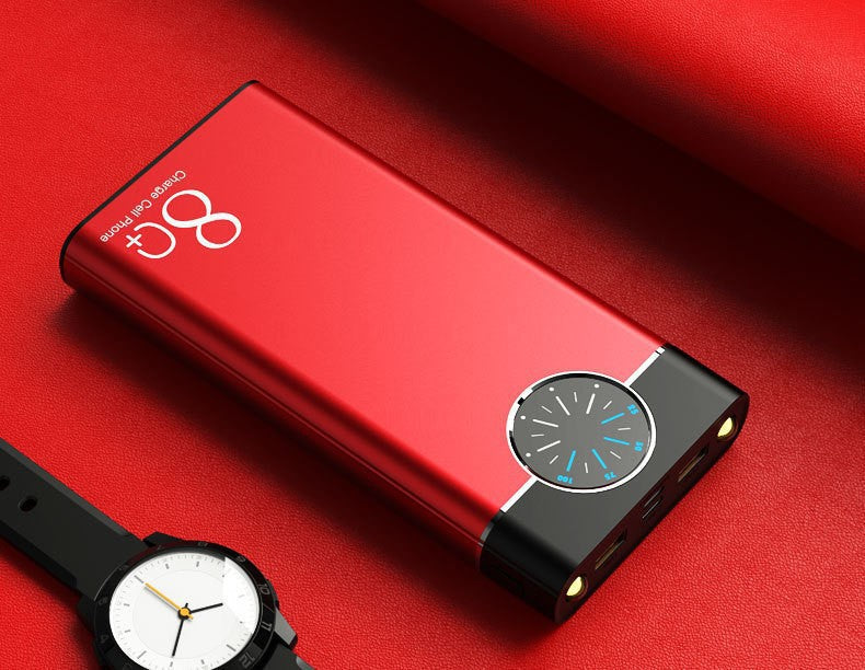 Tragbare Powerbank mit Innovativem Led-Display und Intelligenter Schnellladefunktion Brehn