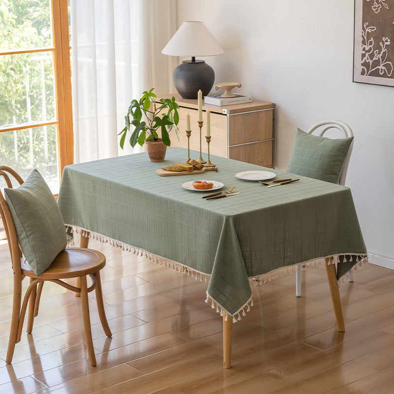 Elegante strukturierte Tischdecke
