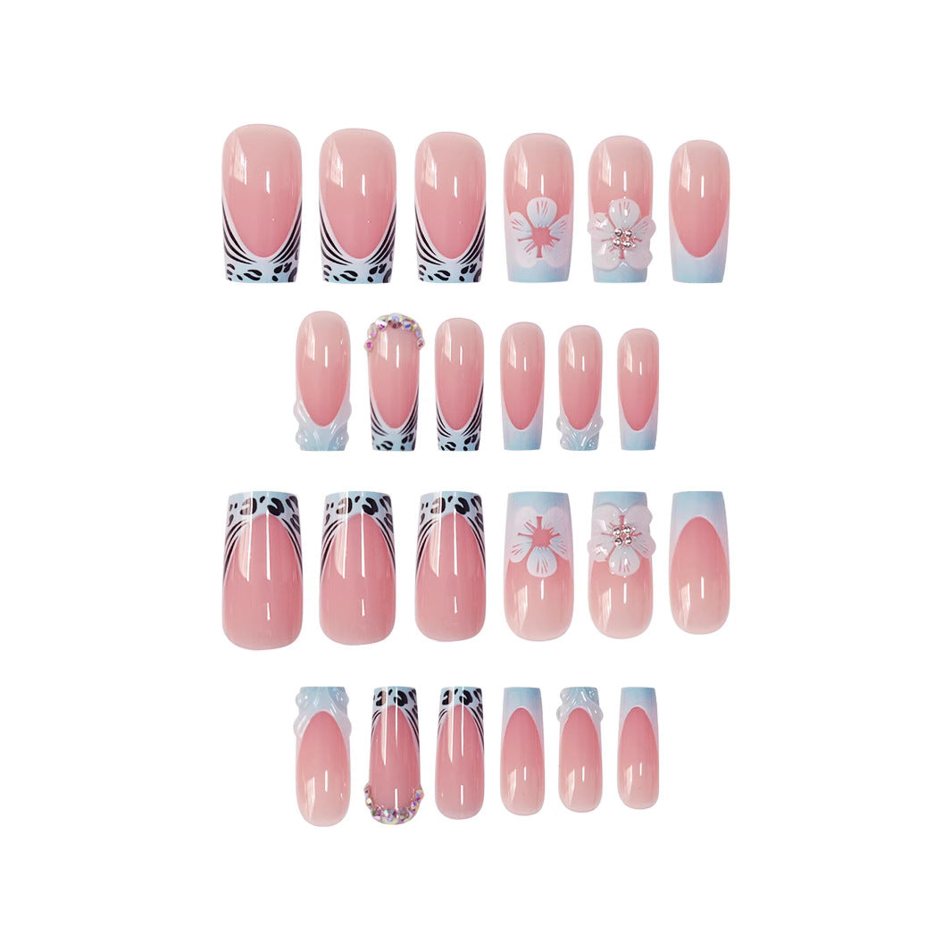 Floral Acryl Nagelkunst Erweiterungen Brehn