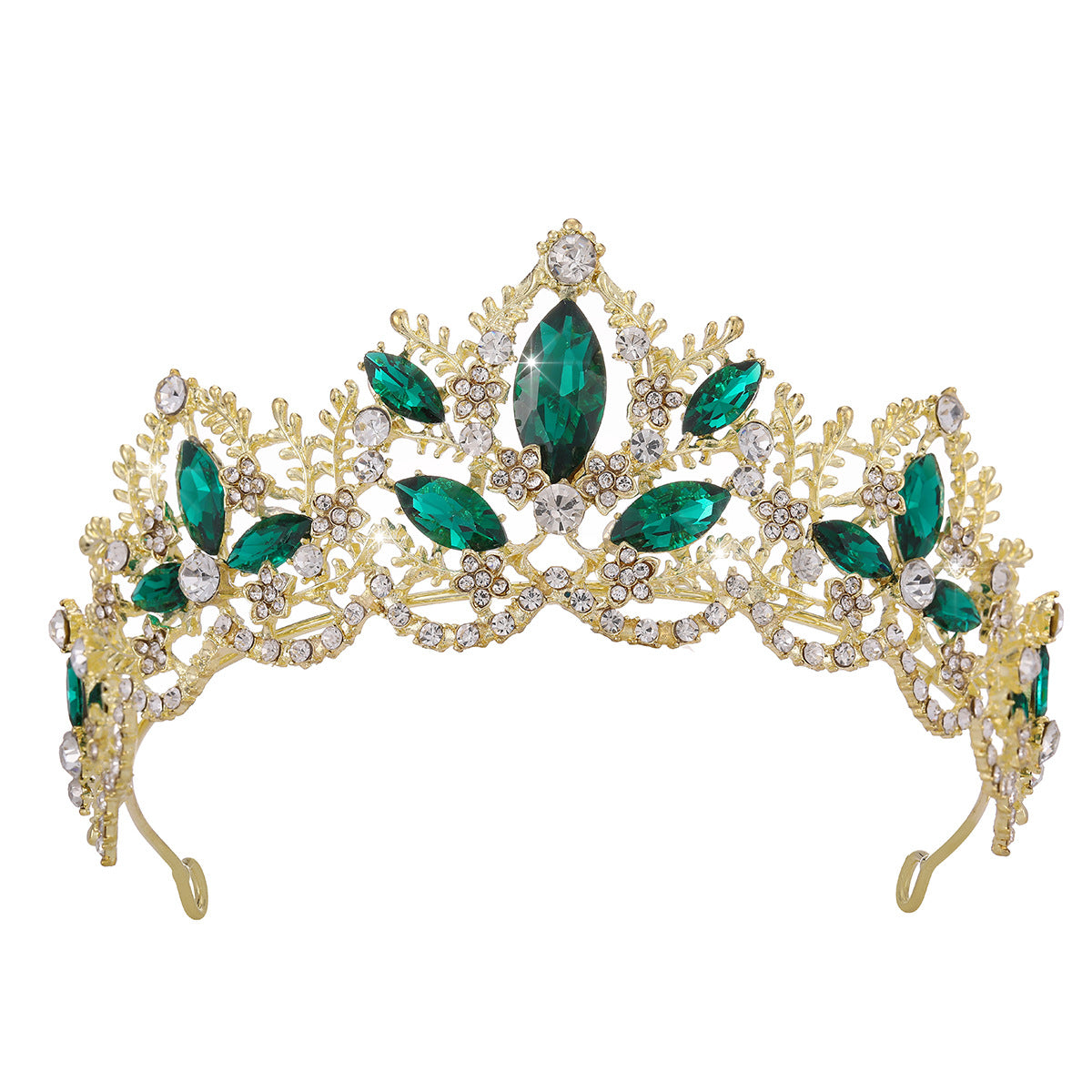 Damen Glamouröse Tiara mit funkelnden Kristallverzierungen Brehn
