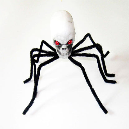 Dekorative Schädel-Spinnenfigur Brehn