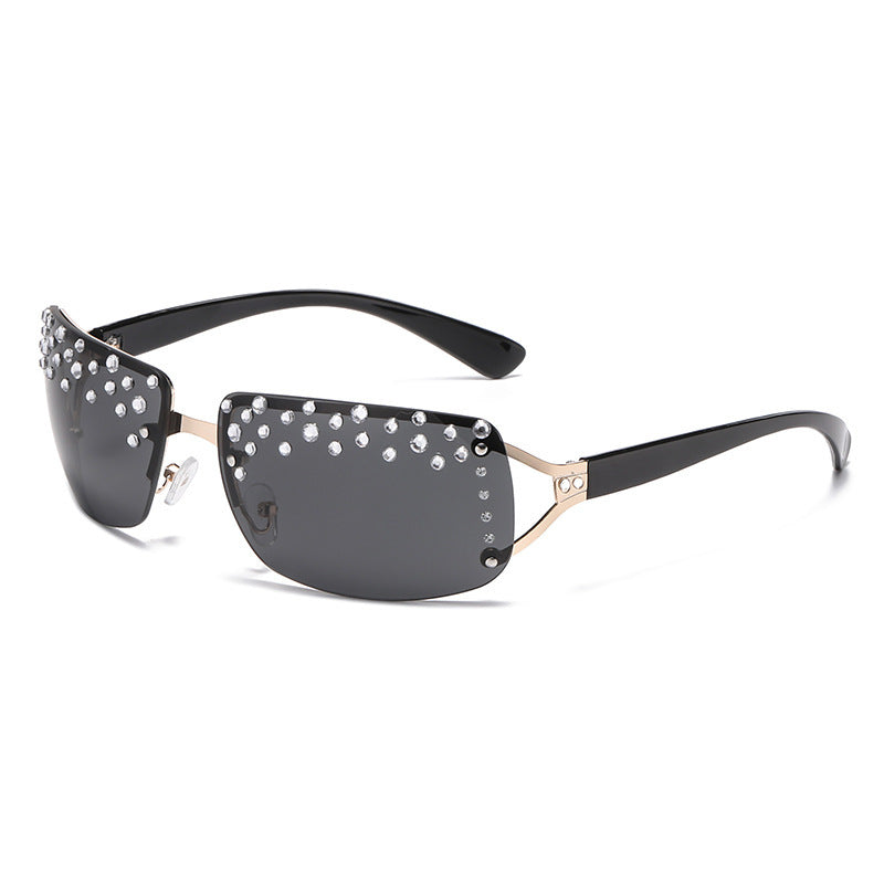 Damen Glamouröse Sonnenbrille mit Glitzerakzenten Brehn