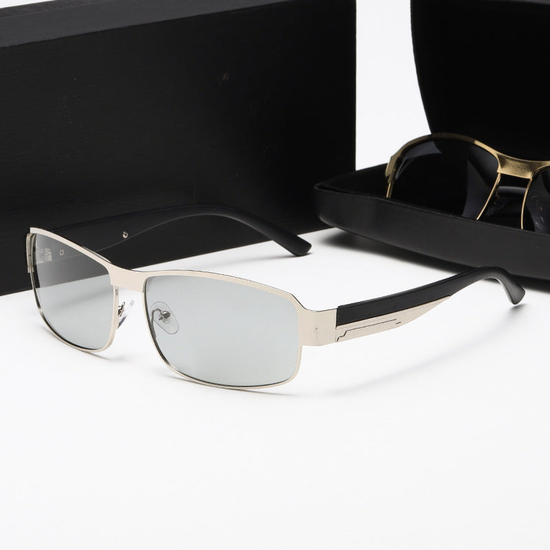 Damen Sportliche Sonnenbrille mit robustem Metallrahmen und polarisierenden Gläsern Brehn