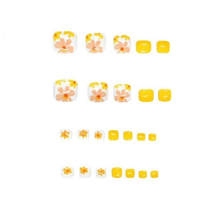 Floral Nail Art Pediküre Set Brehn