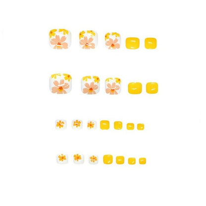 Floral Nail Art Pediküre Set Brehn