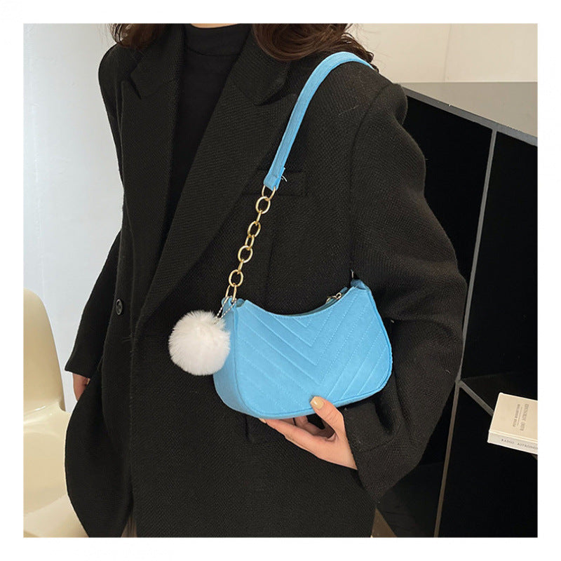 WoStylish Kunstfell Mini Handtasche Brehn