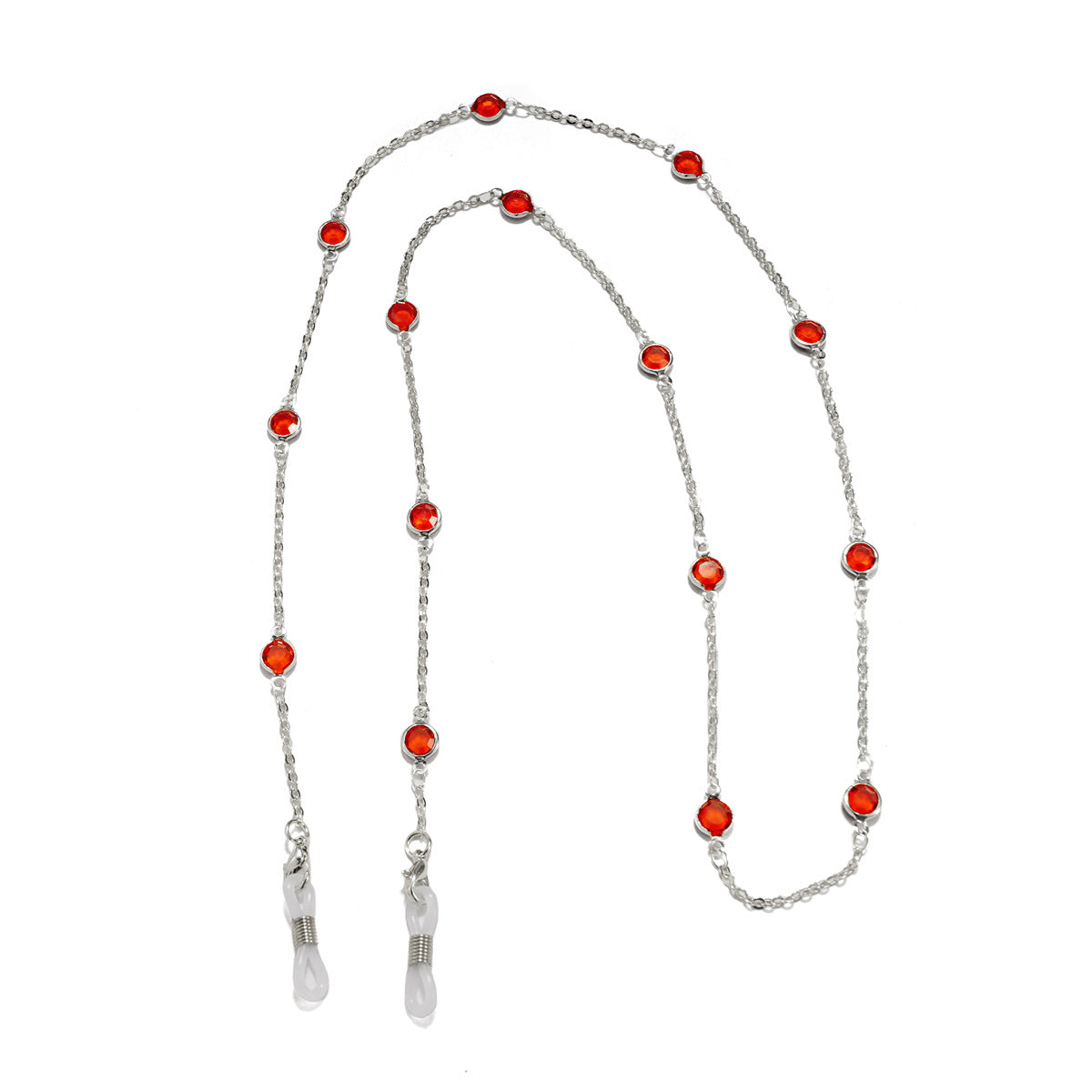 Elegante, mit Kristallen verzierte Brillen-Kette Brehn