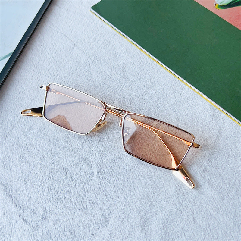 Modebewusste geometrische Fassung Sonnenbrille Brehn