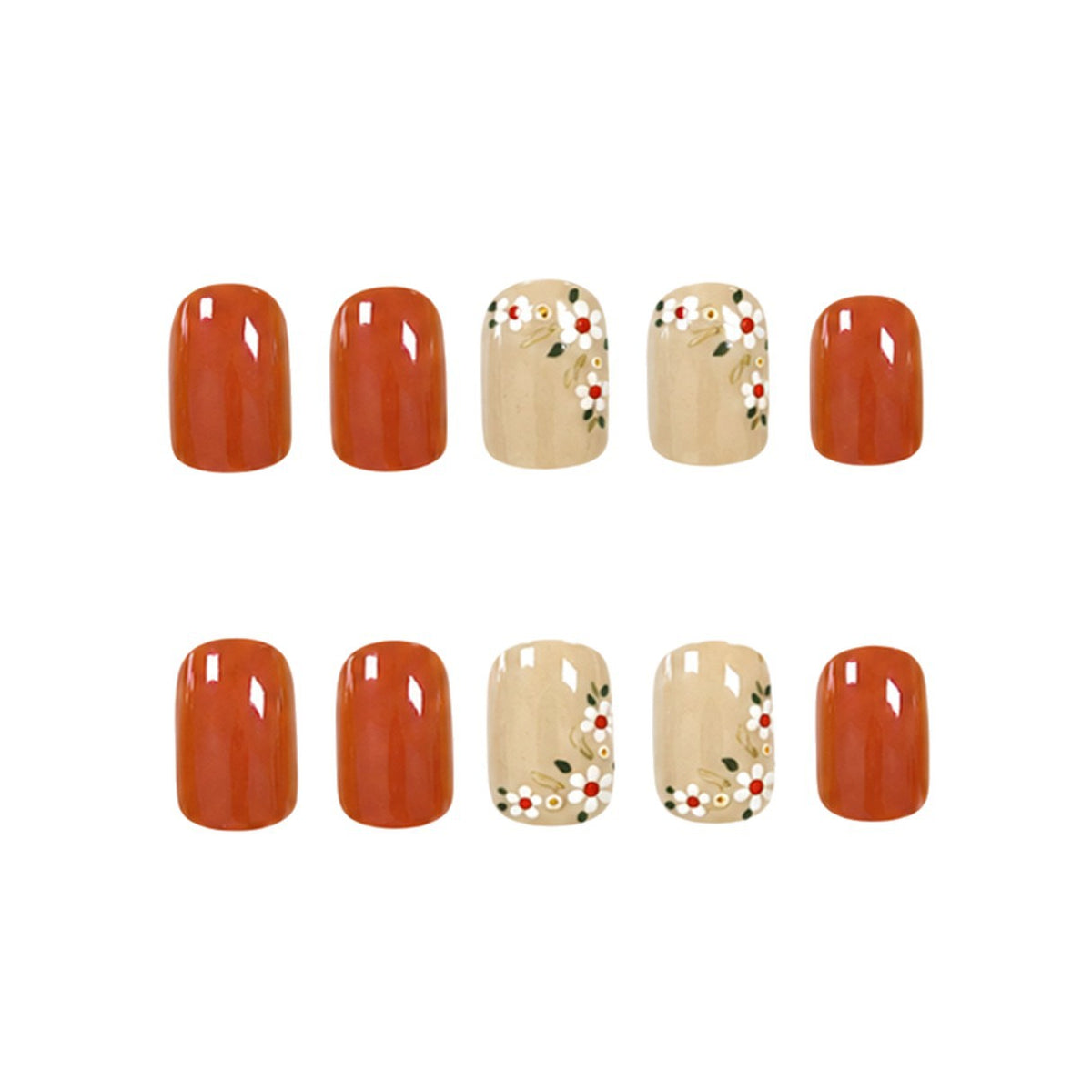 Floral Art Acryl Nagel Set Brehn