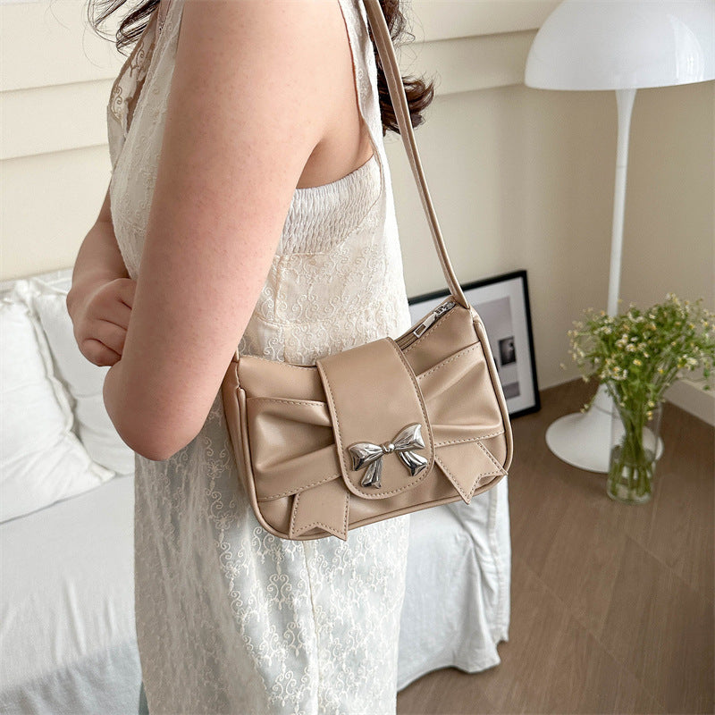 Elegante Schleifenakzent Schultertasche Brehn