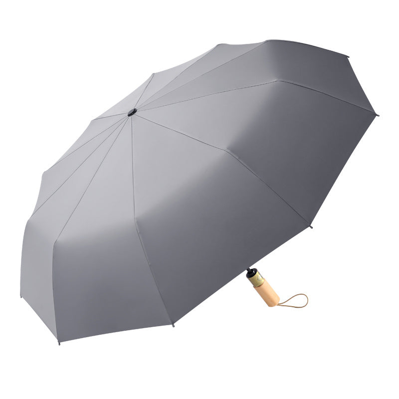Damen eleganter Schirm mit Holzgriff und strapazierfähigem Bezug Brehn