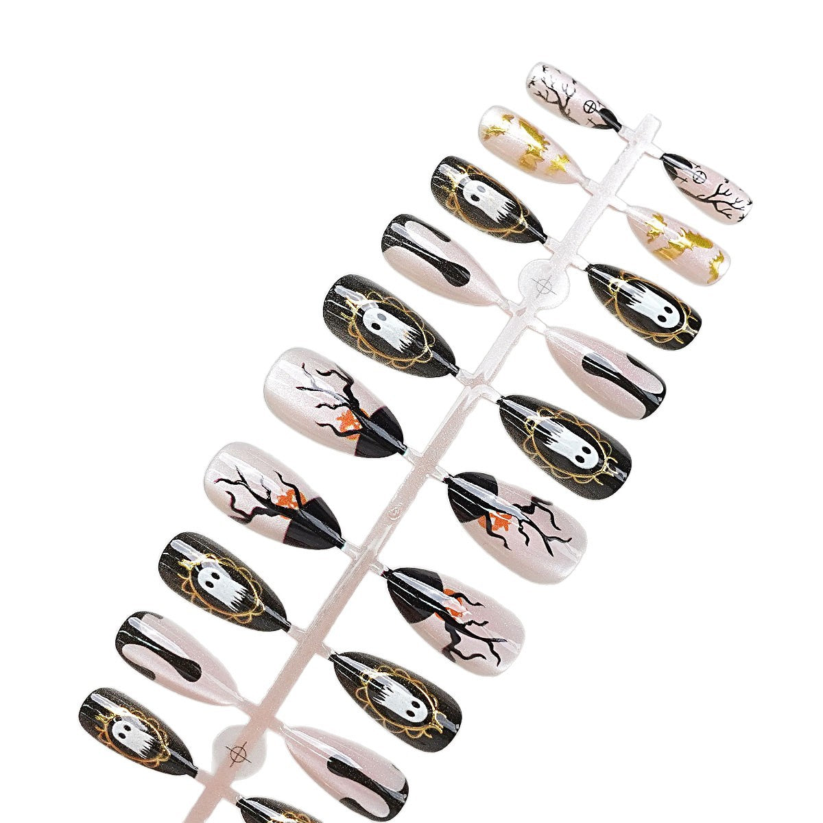 Halloween-inspirierte dekorative Press-on-Nagelset Brehn