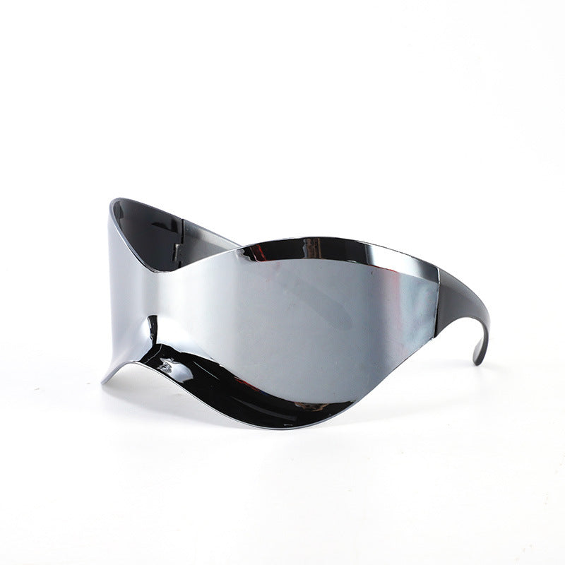 Damen futuristische Wellen-Sonnenbrille Brehn