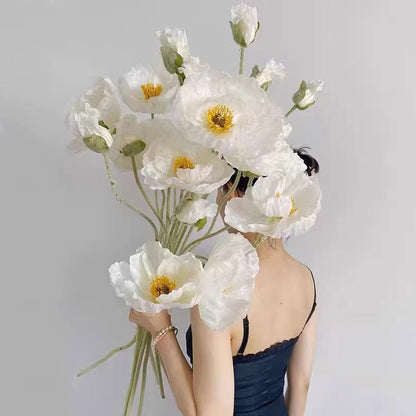 Lebensechter Mohnblumenstiel