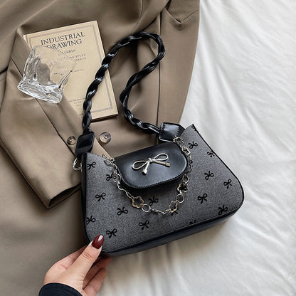 Klassische Polka-Dot Handgefertigte Schultertasche