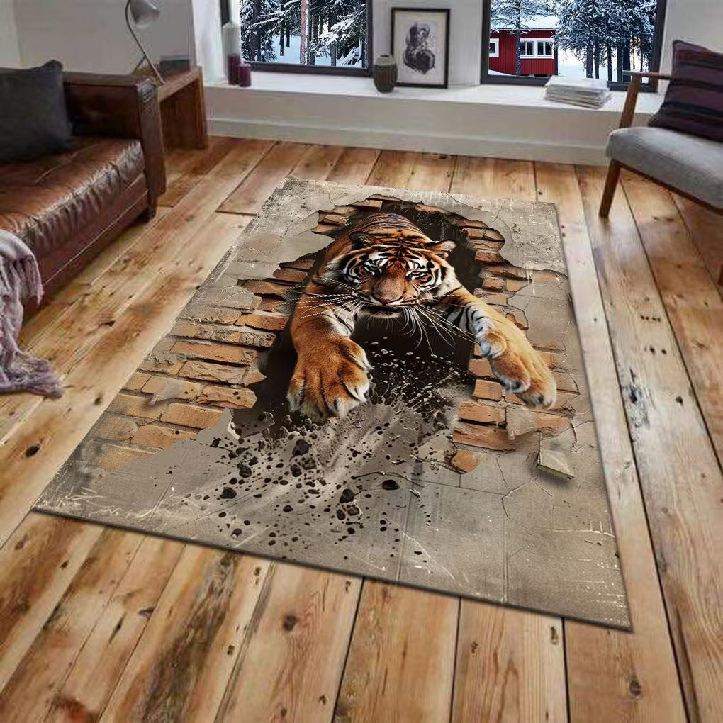 3D-gedrucktes Tiger-Wandmural Brehn