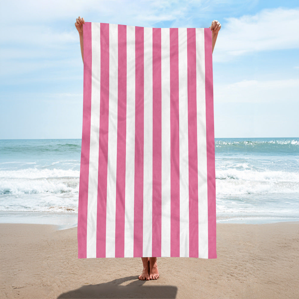 Strandtuch mit eleganten breiten Streifen Brehn