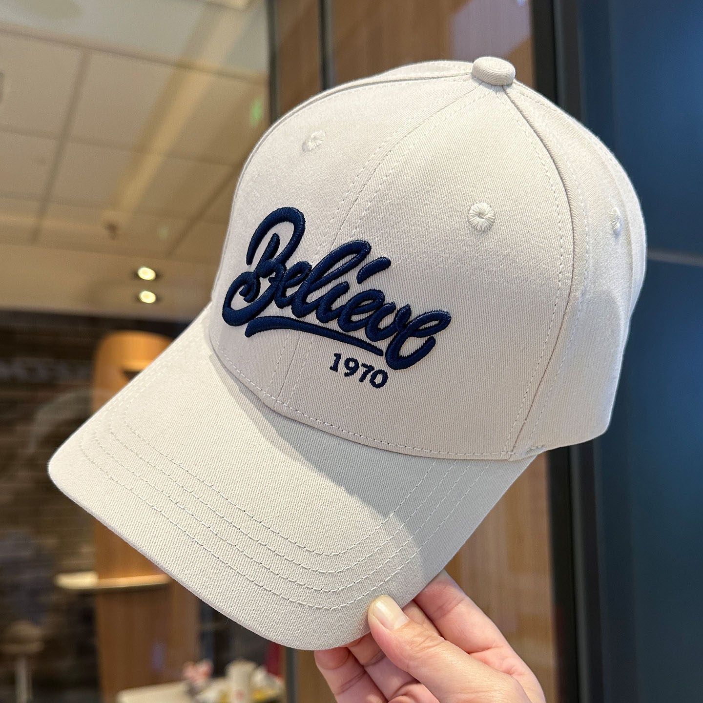 Damen stilvolle bestickte verstellbare Cap Brehn 1784188220