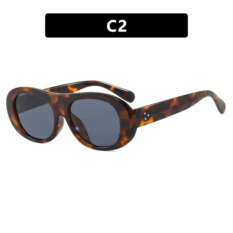 Damen modische Oversized-Sonnenbrille mit elegantem Schildkrötenmuster Brehn