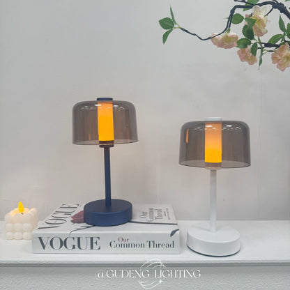 Moderne Glas Schirm Tischlampe
