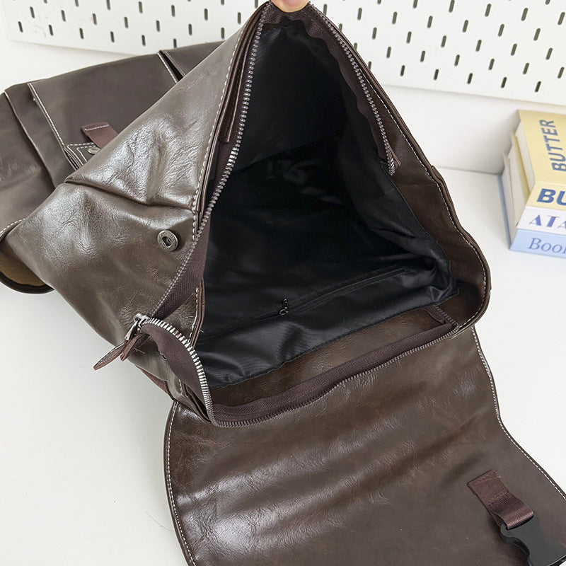 Stilvoller Echtleder Rucksack