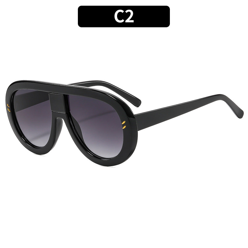 Futuristische Übergroße Schild Sonnenbrille