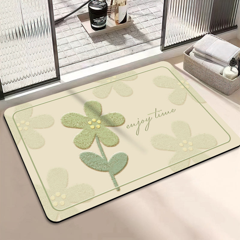 Chic inspirierendes florales Badematte