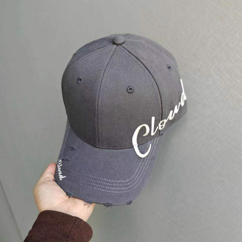 Damen Vintage Baumwoll-Baseballmütze mit Schriftzug Brehn