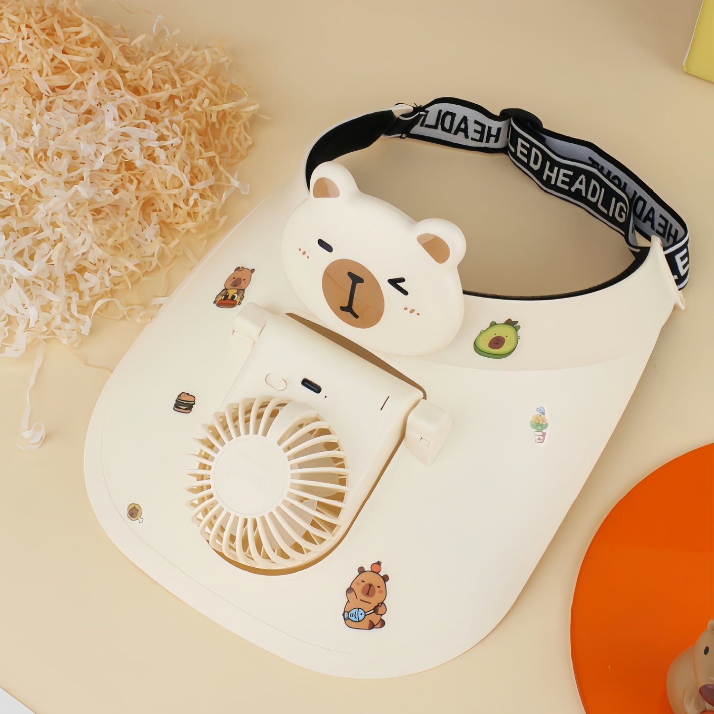 Damen Tragbarer Halsventilator mit niedlichem Bären-Design Brehn