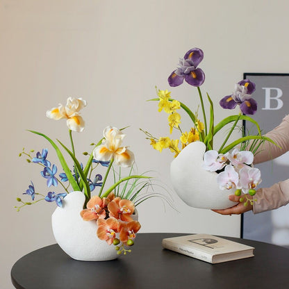 Moderne Keramische Blumenarrangement