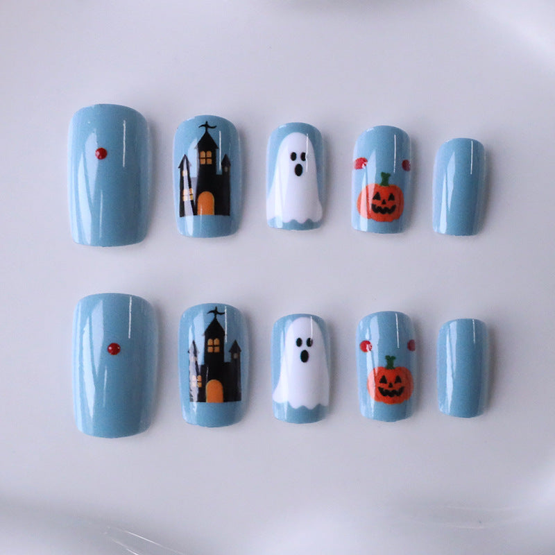 Halloween-Themen Press-On Nagelkunst Set Brehn
