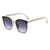 Elegante Übergroße Katzenaugen-Sonnenbrille