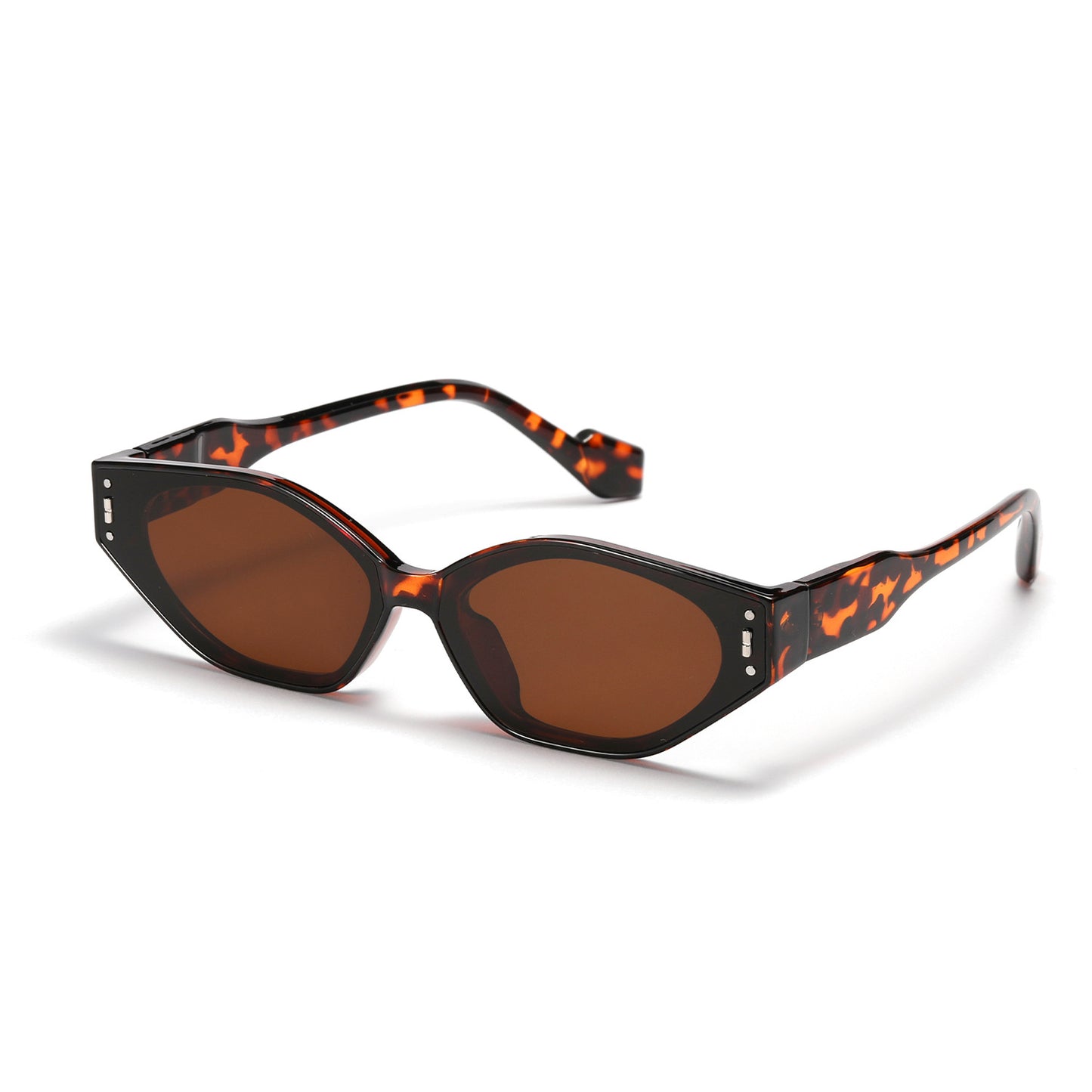 Damen geometrische Sonnenbrille im futuristischen Design Brehn