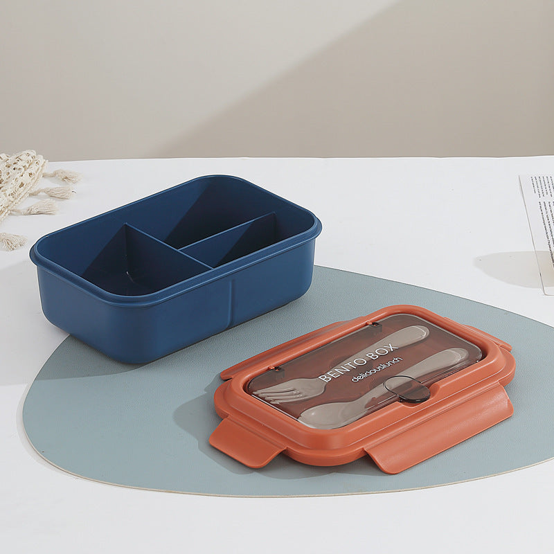 Multi-Compartment Bento Lunchbox mit integrierten Besteck