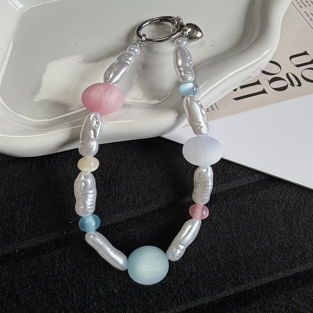 Elegante Perlen Charm Schlüsselanhänger Brehn 1790134705