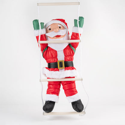 Dekorative Weihnachtsmann Figur mit beweglichen Armen