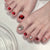 Glamourös Glitter Fußnagelkunst Brehn