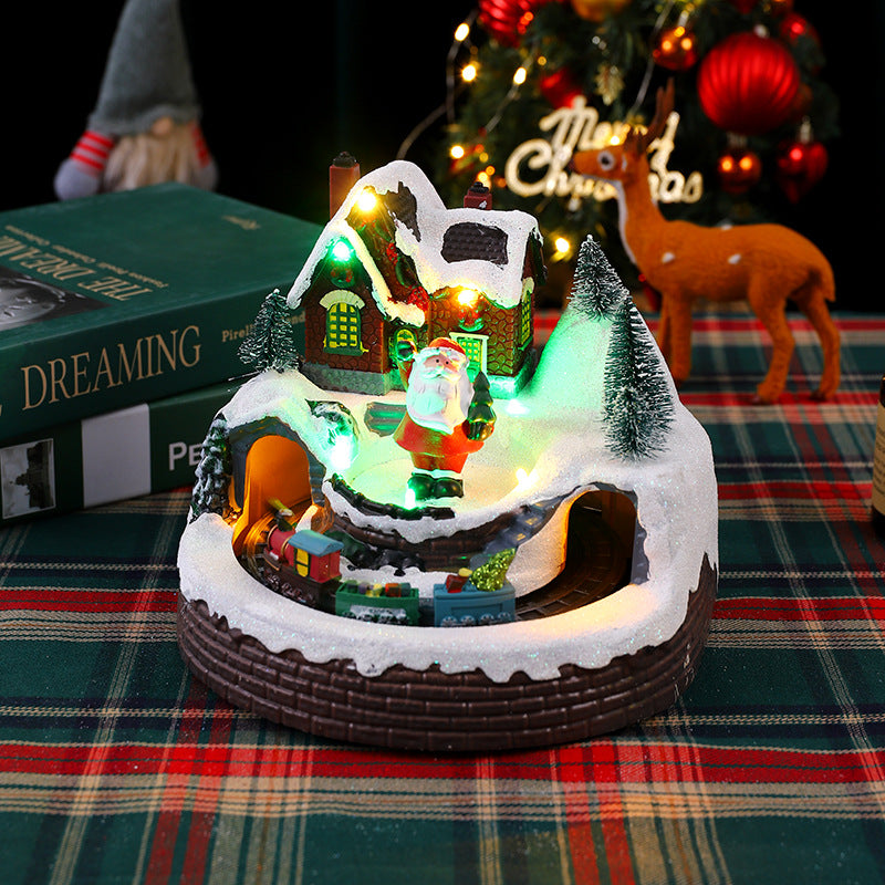 Beleuchtete Weihnachtsdorf Figur Brehn