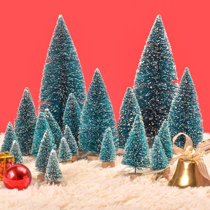 Dekoratives Mini-Schneebedecktes Weihnachtsbaum-Set Brehn