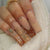 Glamouröse Glitter-Gradient-Press-On-Nägel Brehn