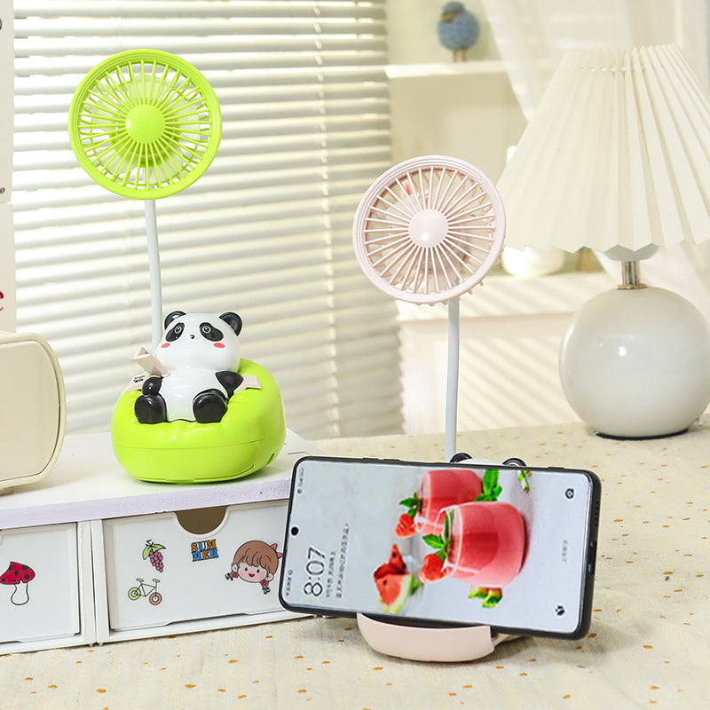 Damen Tragbarer Mini-Ventilator mit niedlichem Pandadesign Brehn