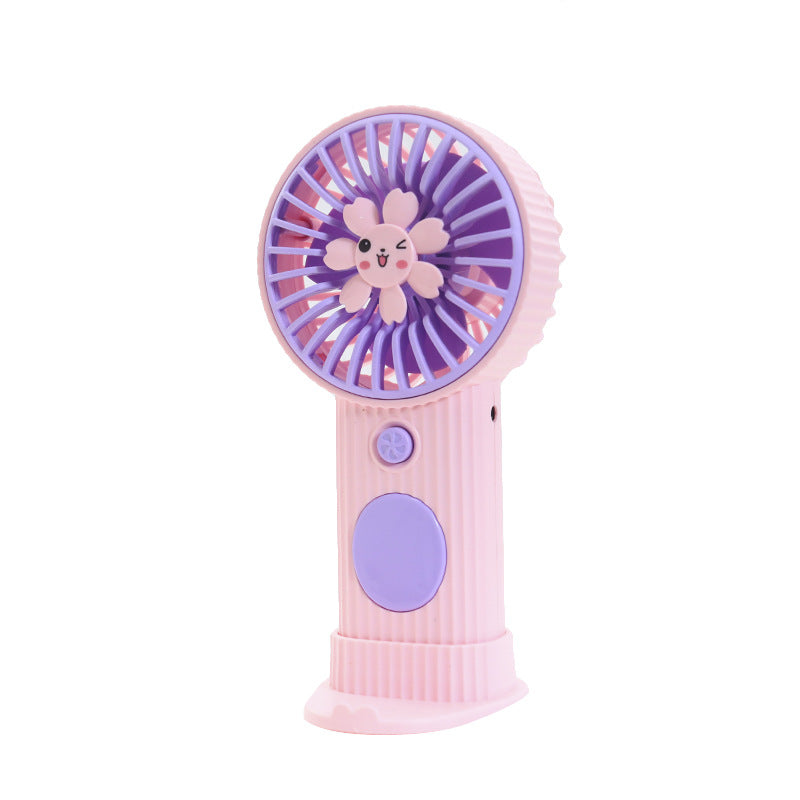 Damen Kompakter Handventilator mit Blumenmotiv Brehn