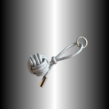 Stylischer Knotenleder-Schlüsselanhänger Brehn