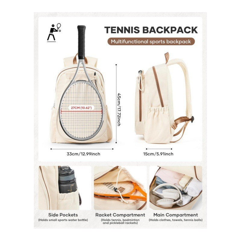 Praktischer Tennis-Rucksack mit Speziellen Schlägerfächern Brehn
