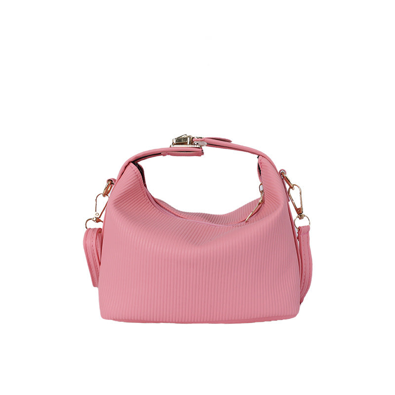 WoTextured Rippte Handtasche Brehn