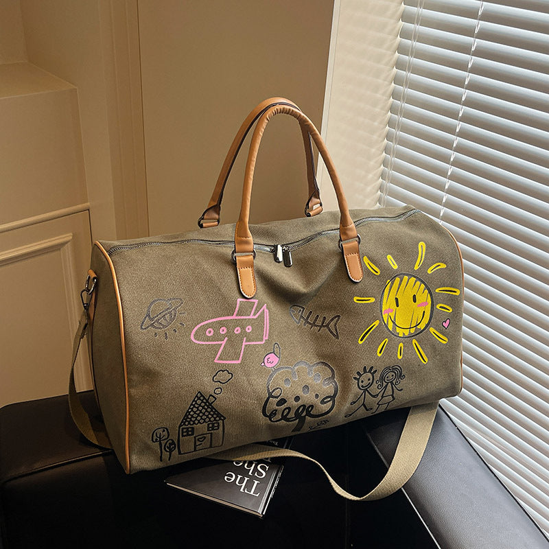Künstlerische Kritzel Reise Duffle Tasche Brehn
