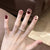 Florale dekorative Press-On Nagelset Brehn